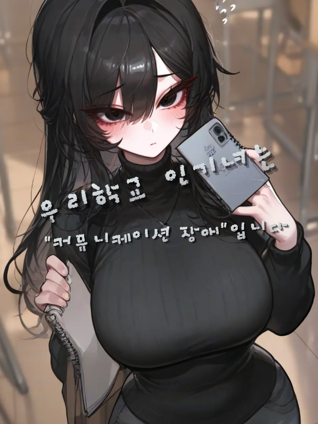 JIk99의 학교 인기녀는 남들과 대화하고싶어한다