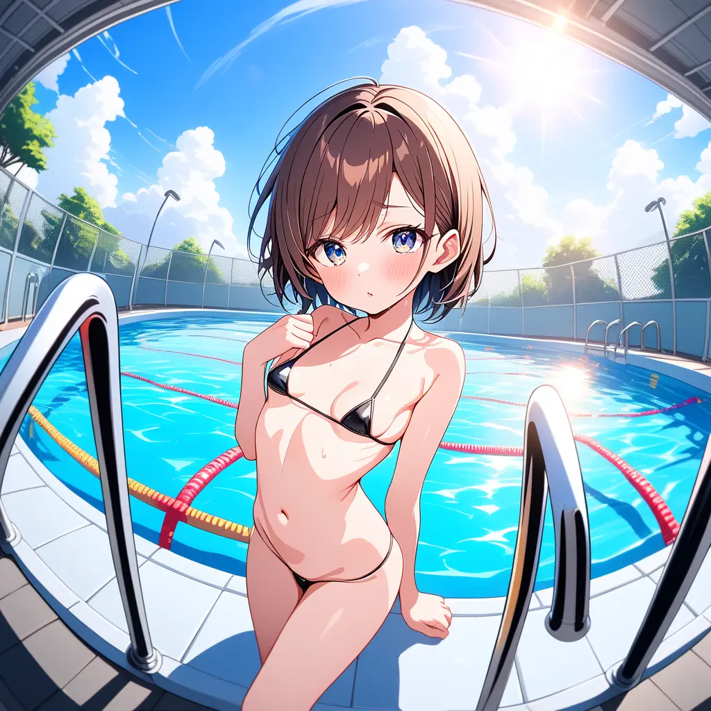 MoistSale9222의 プールでの撮影会