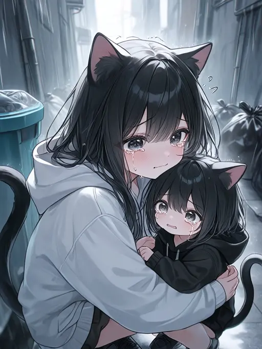 ri_zt의 Two Abandoned Kittens