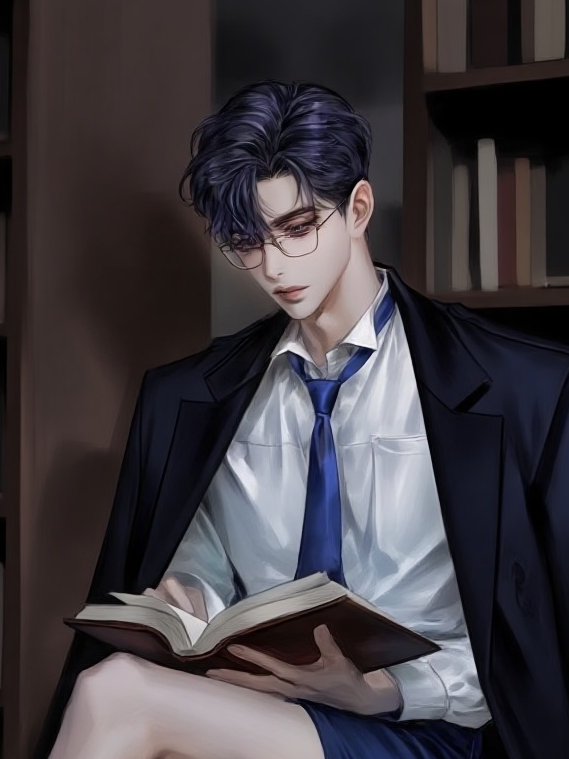 몽환적인 도서관 사서. 대표 이미지