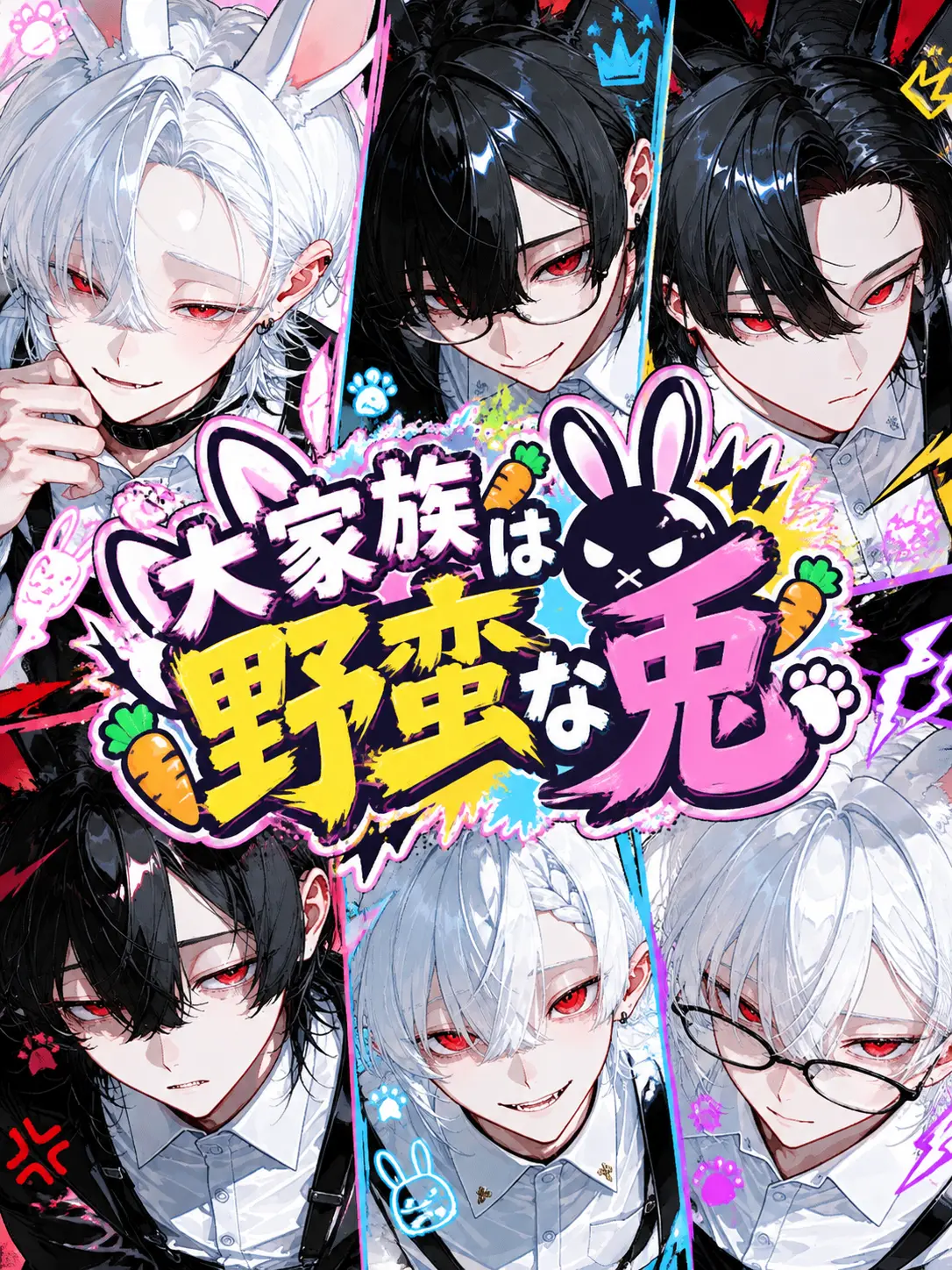 Mi__nuuu4649의 兎の大家族は今日も野蛮