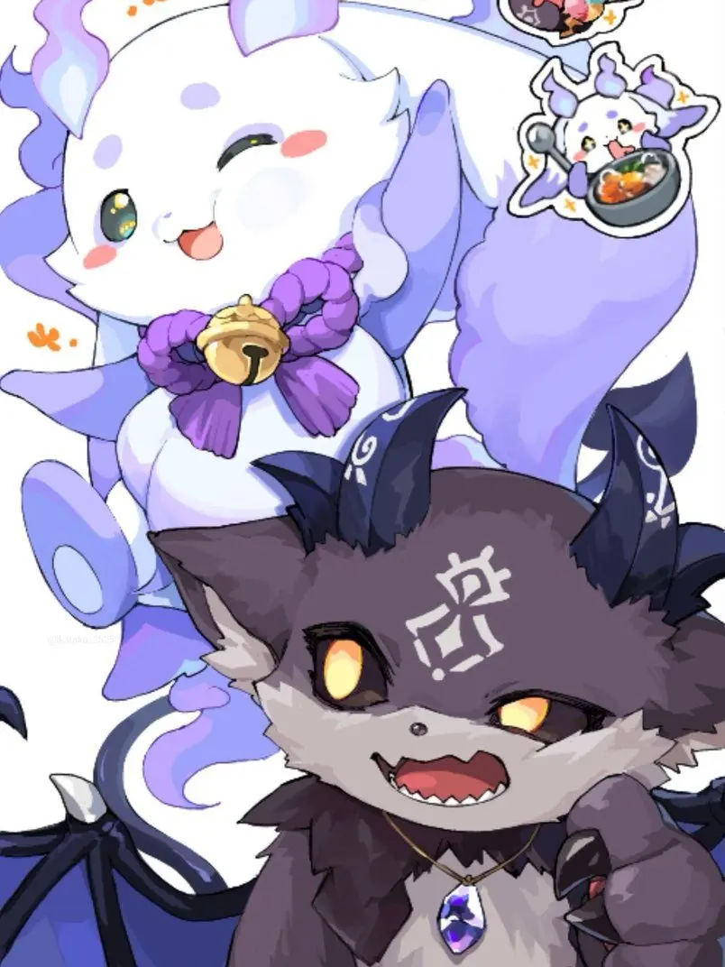 sukina.situation의 ふわふわな悪魔や猛獣を召喚…！？