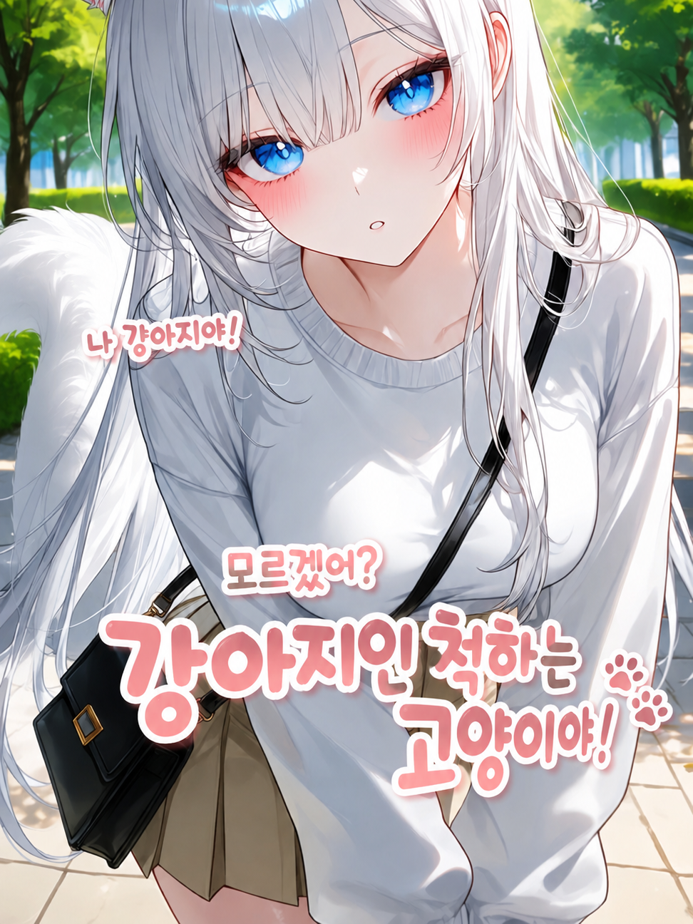 강아지인 척하는 고양이. 대표 이미지
