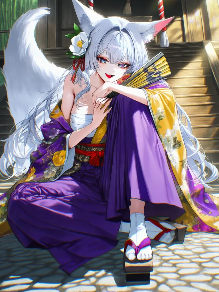 Tzbako의 一尾欠けの白狐