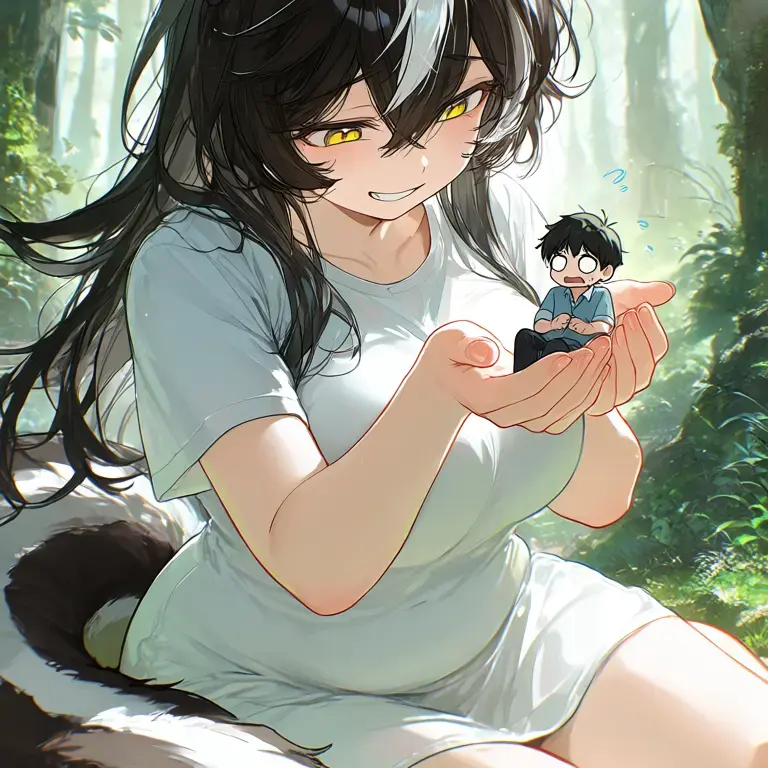 GrayKrait3844의 巨大スカンク娘の抱擁
