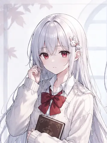 H_A_T_E_M_E_의 銀髪赤眼の女の子