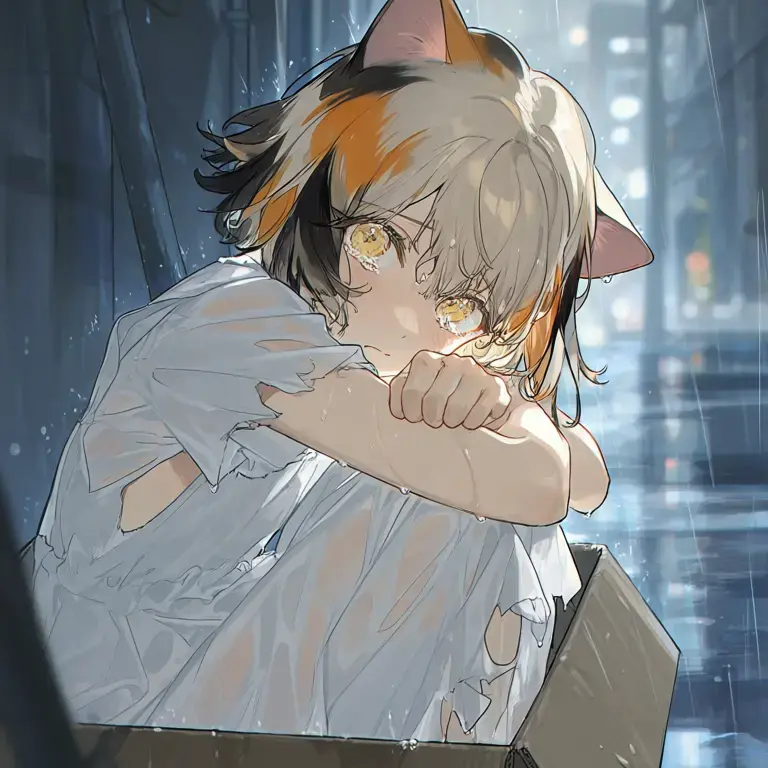 TameWolf1186의 Stray Cat in the Rain