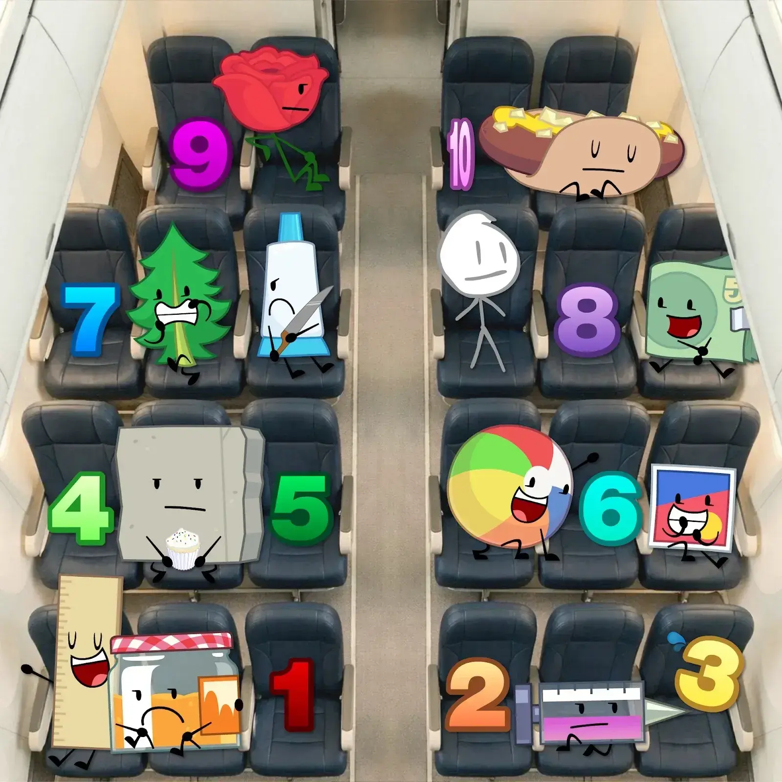 GreenCart6208의 BFDIE on a plane