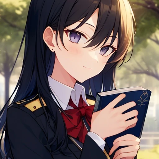 彼女はいつも本を読んでいる。