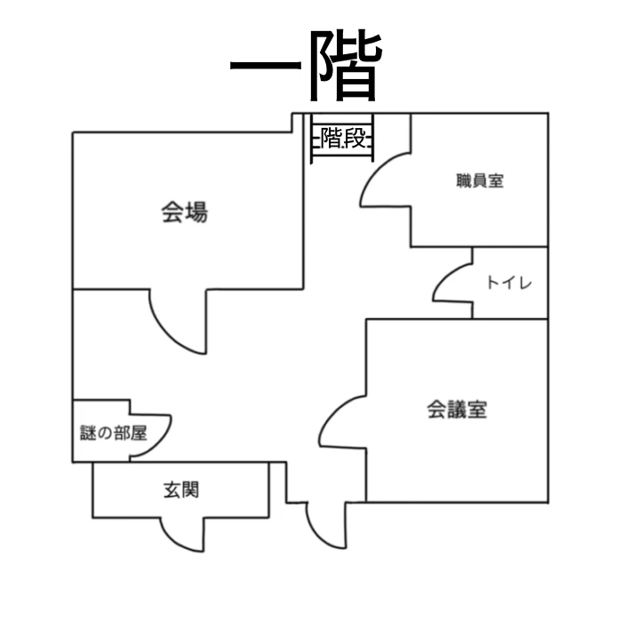 公民館の建物の地図