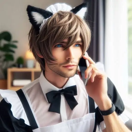 Iwilltouchyou의 Non femanine Femboy maid Fatboy thing 😐 larp