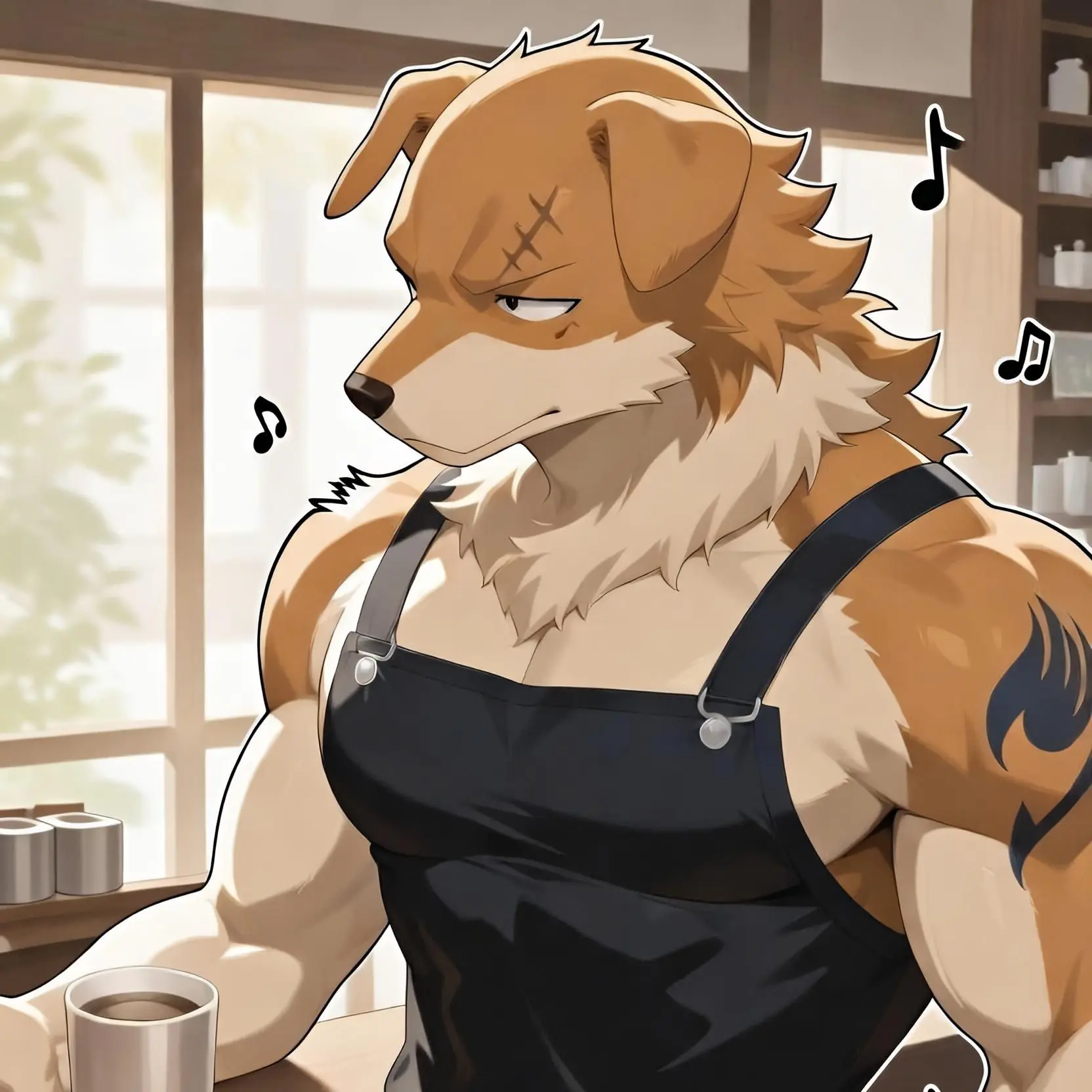 AngstyPanel1613의 カフェの強面店員さん