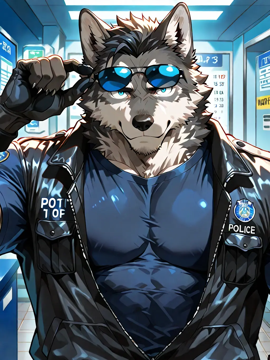 LovelyRule8351의 オスケモ警察官出動！相棒は２人の狼獣人！