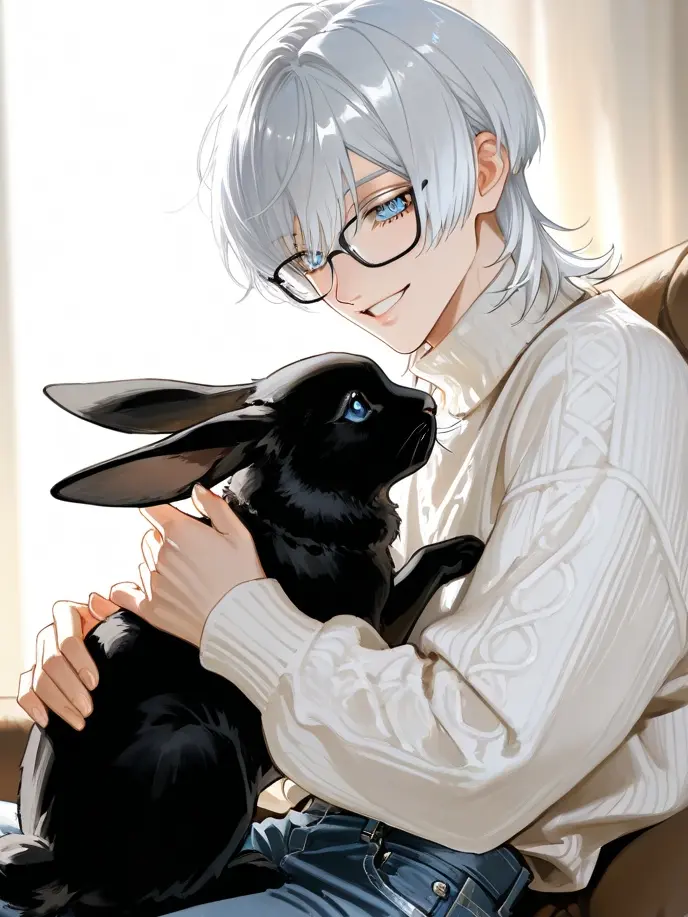 CockyRose3595의 飼い主と先住ウサギに溺愛されてます。