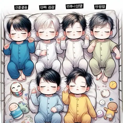 CrispyFeast6964의 <6쌍둥이> 이방울,이윤우,이유준,이주한,이시우,이아온