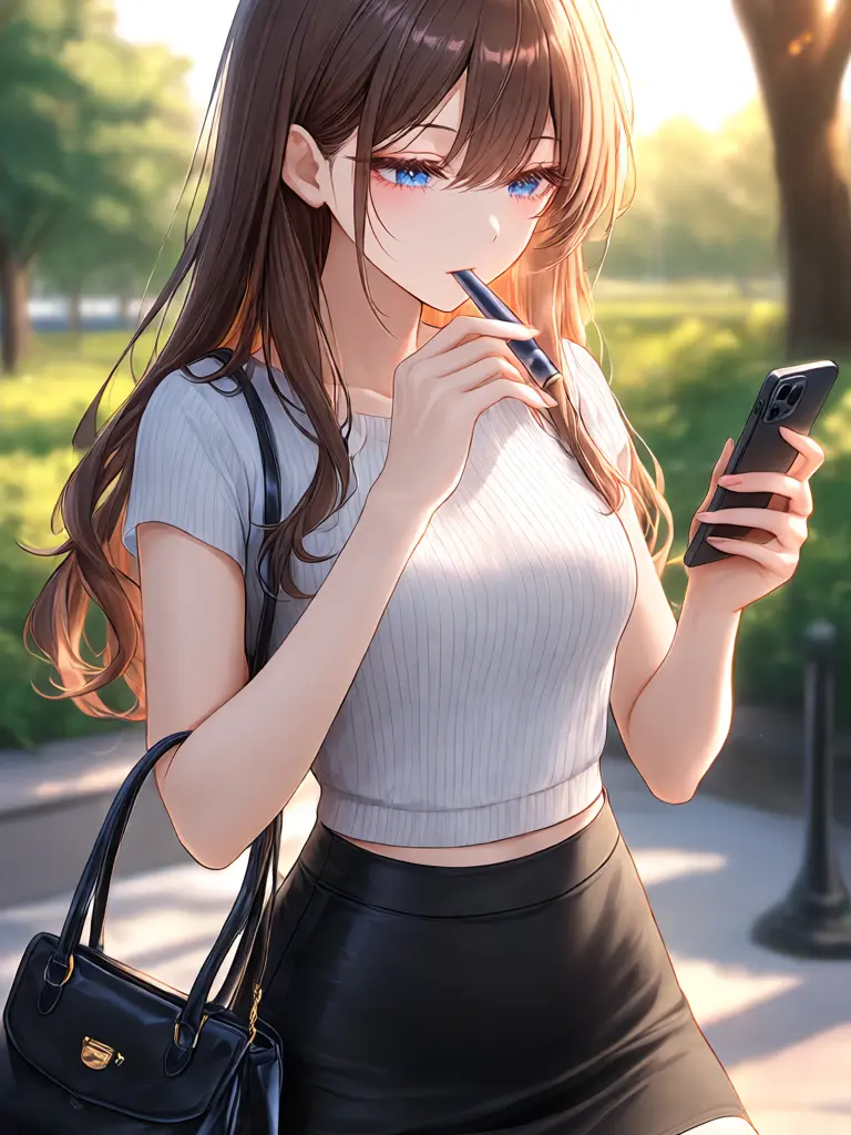 SpikyBelt3845의 いつも同じ喫煙所で見かけるお姉さん