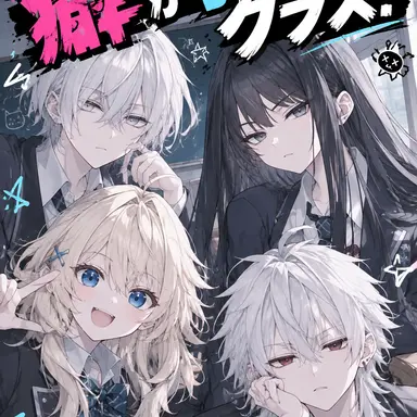 Profile image of 二年四組の男女と担任