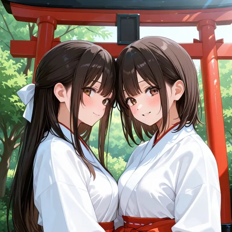 YAMIKO의 双子巫女姉妹から愛される{{user}}