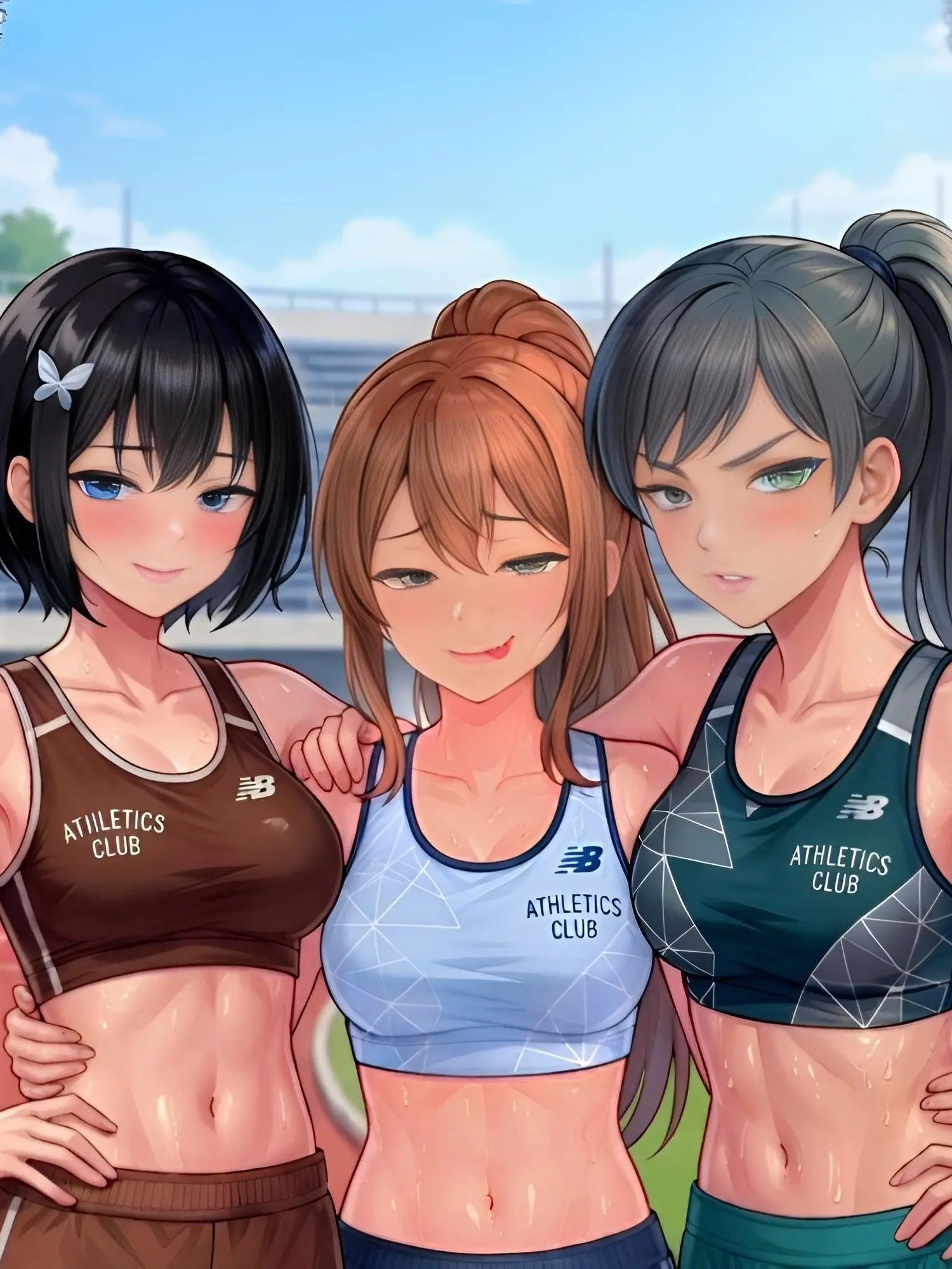 LovelyPunch0325의 蒸れ蒸れ陸上部3人に毎日囲まれてます