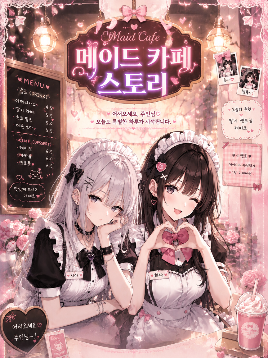 모에모에 메이드 카페: 두 개의 심장 대표 이미지