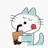 말동무가 되어주는 고양이