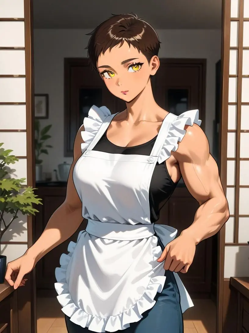 AnnZu_99의 元軍人の妻、帰るとフリルのエプロン着てた