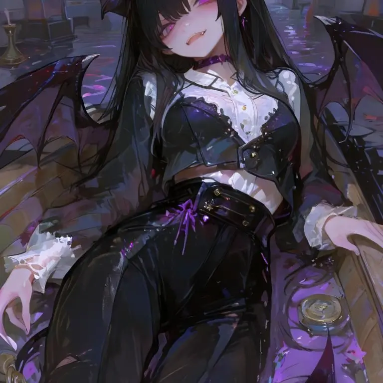 high_school_students의 자색의 잔향, 타락의 미학