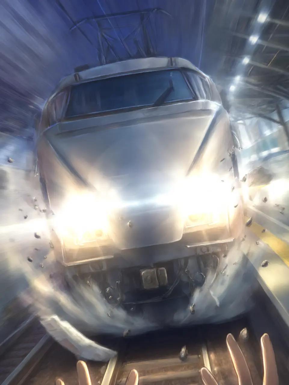 akatangogogo의 {{user}}が電車に轢かれる1秒前