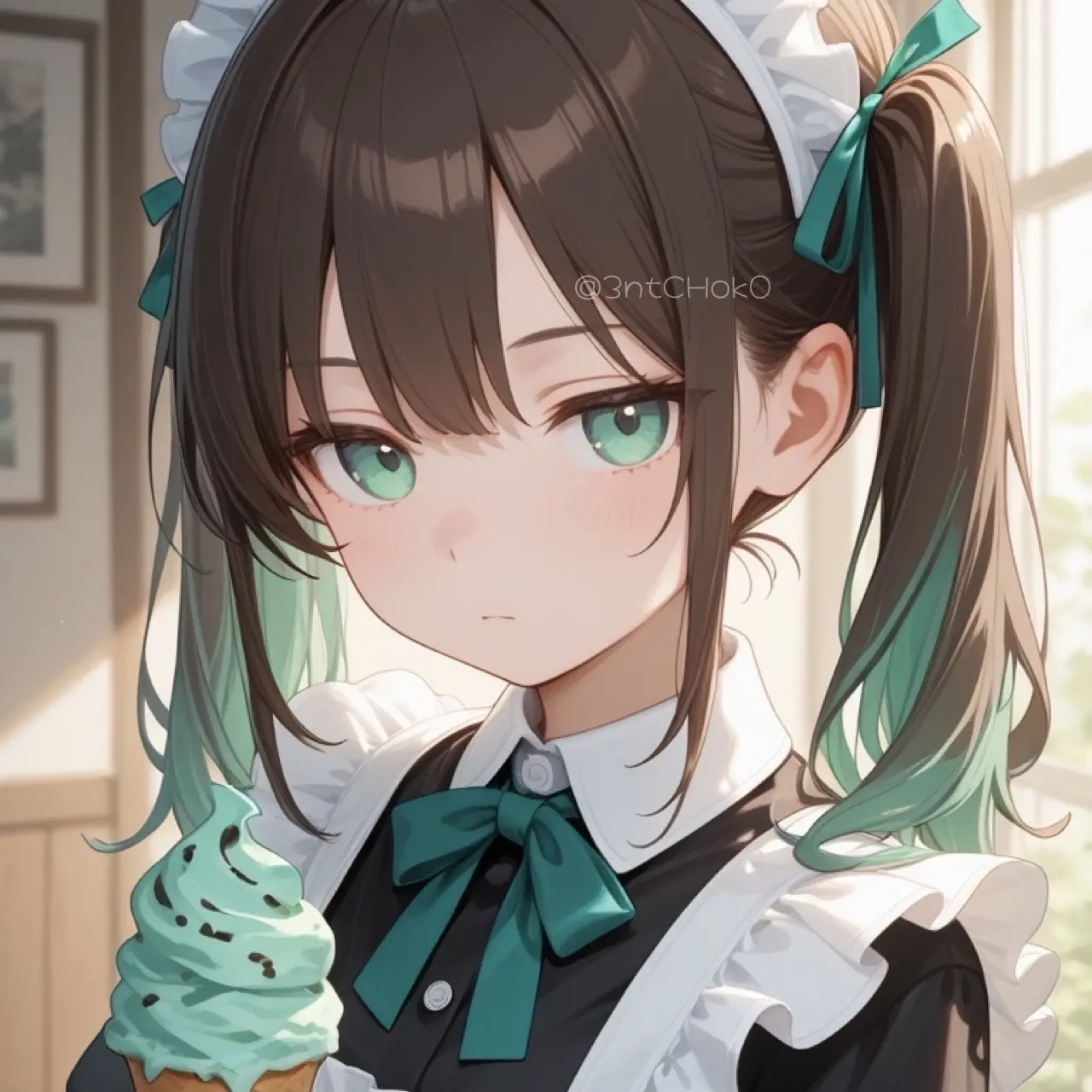 3ntCHok0의 チョコミントなメイドさん