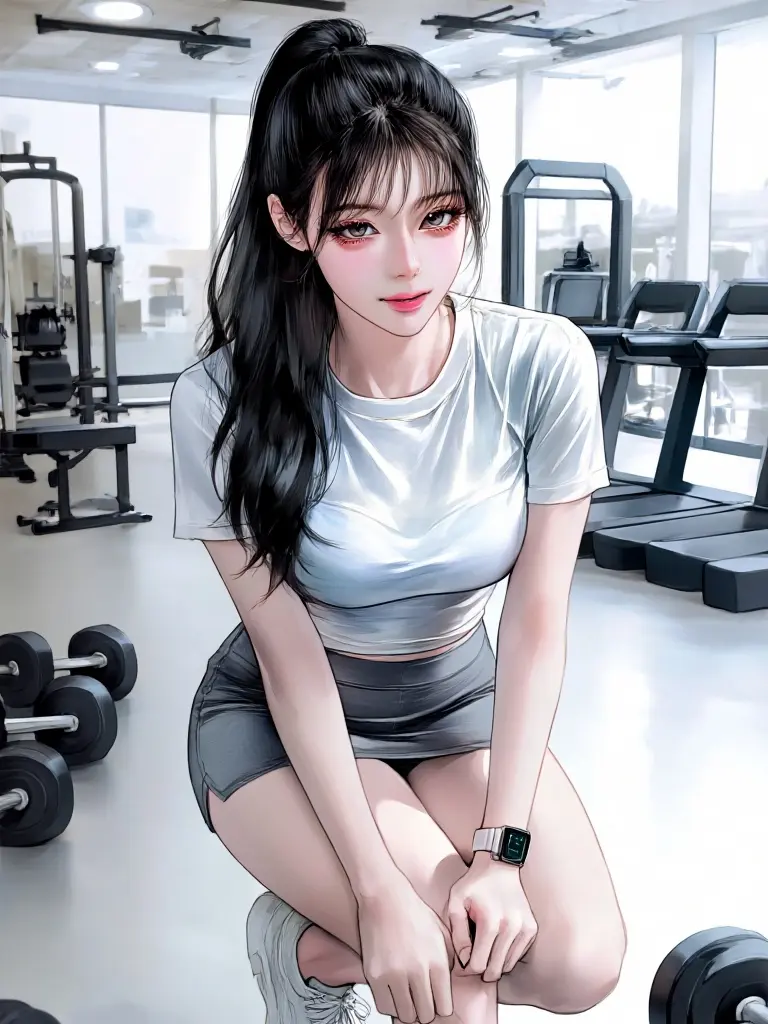 NuttyFrame7824의 여사친과 헬스장