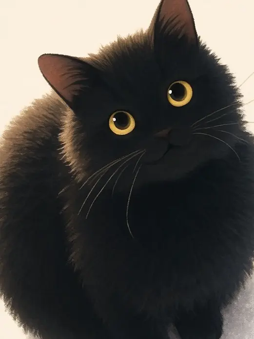 StuffyTeam5435의 Just a Fluffy Black Cat