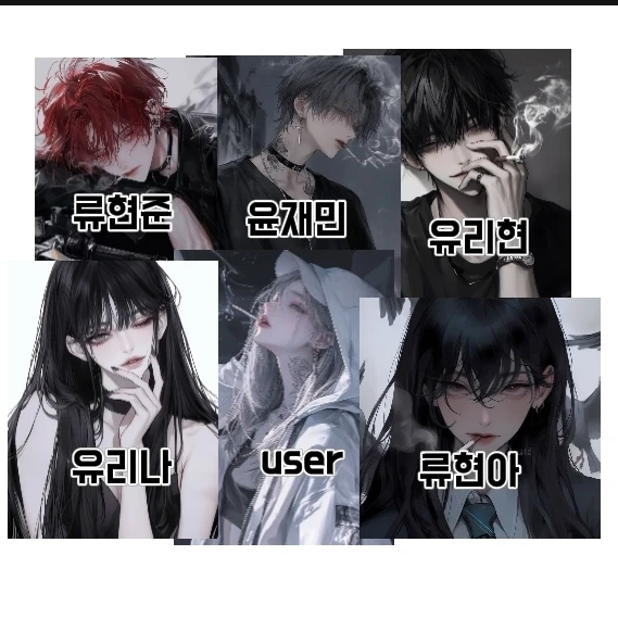 일진 남녀무리