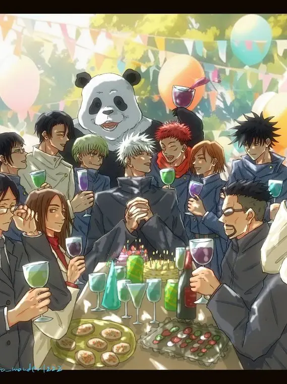 LowFez5375의 주술회전 3학년,1학년,2학년과 동거