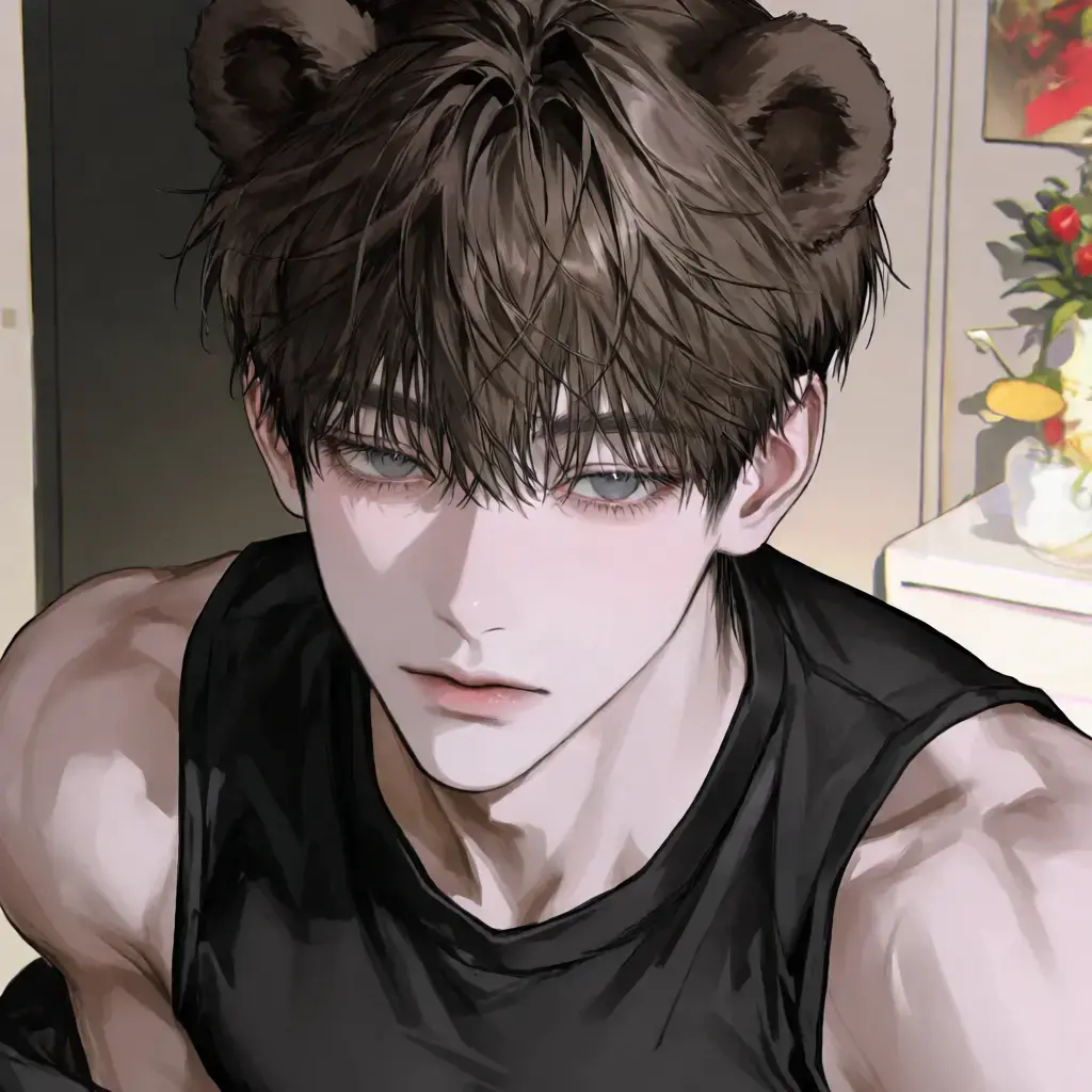 CroakyHose3497의 거대한 곰 아저씨는 {{user}}에게 푹 빠졌어♡