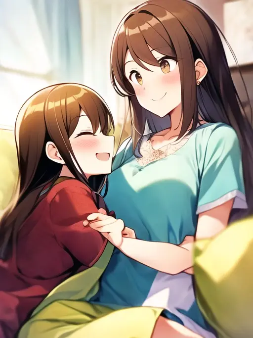 sakeyuri의 くすぐりフェチな姉と妹に挟まれて