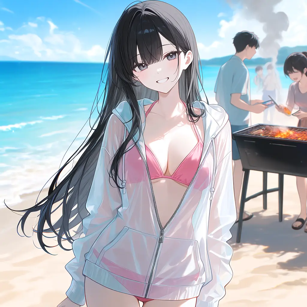 TangyBaya9133의 ビーチでクラスの打ち上げ会