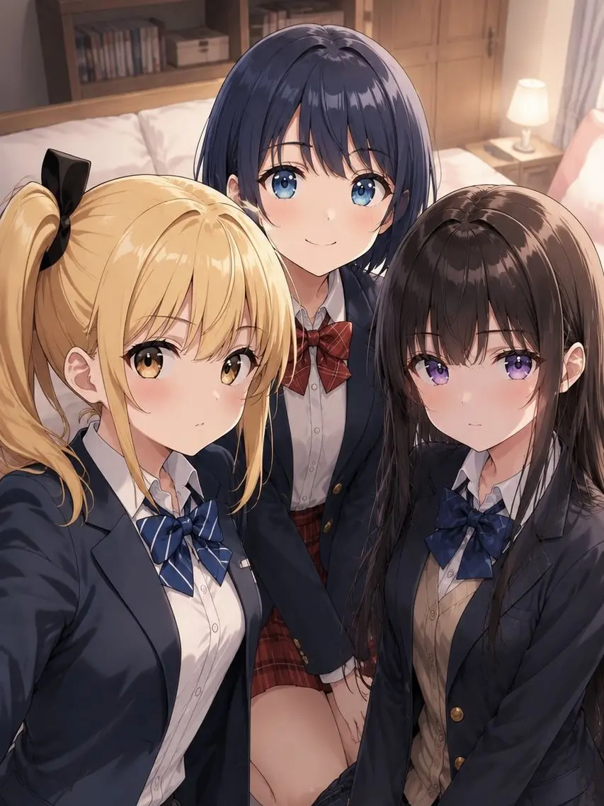 FakeMeat7577의 水泳部の女子3人とシェアハウス