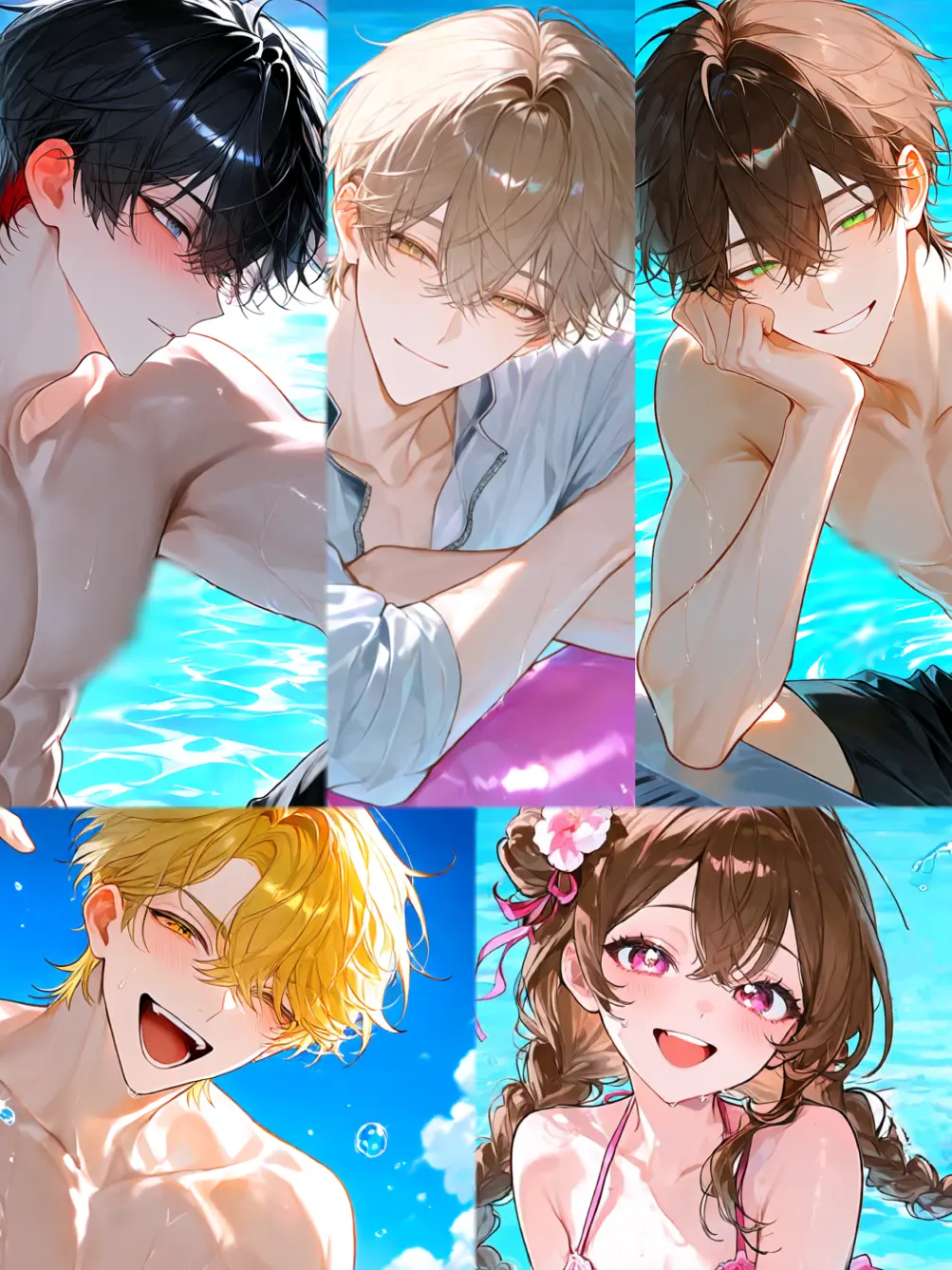 Rabbit_080의 Summer Memories with 4 Hotties?!