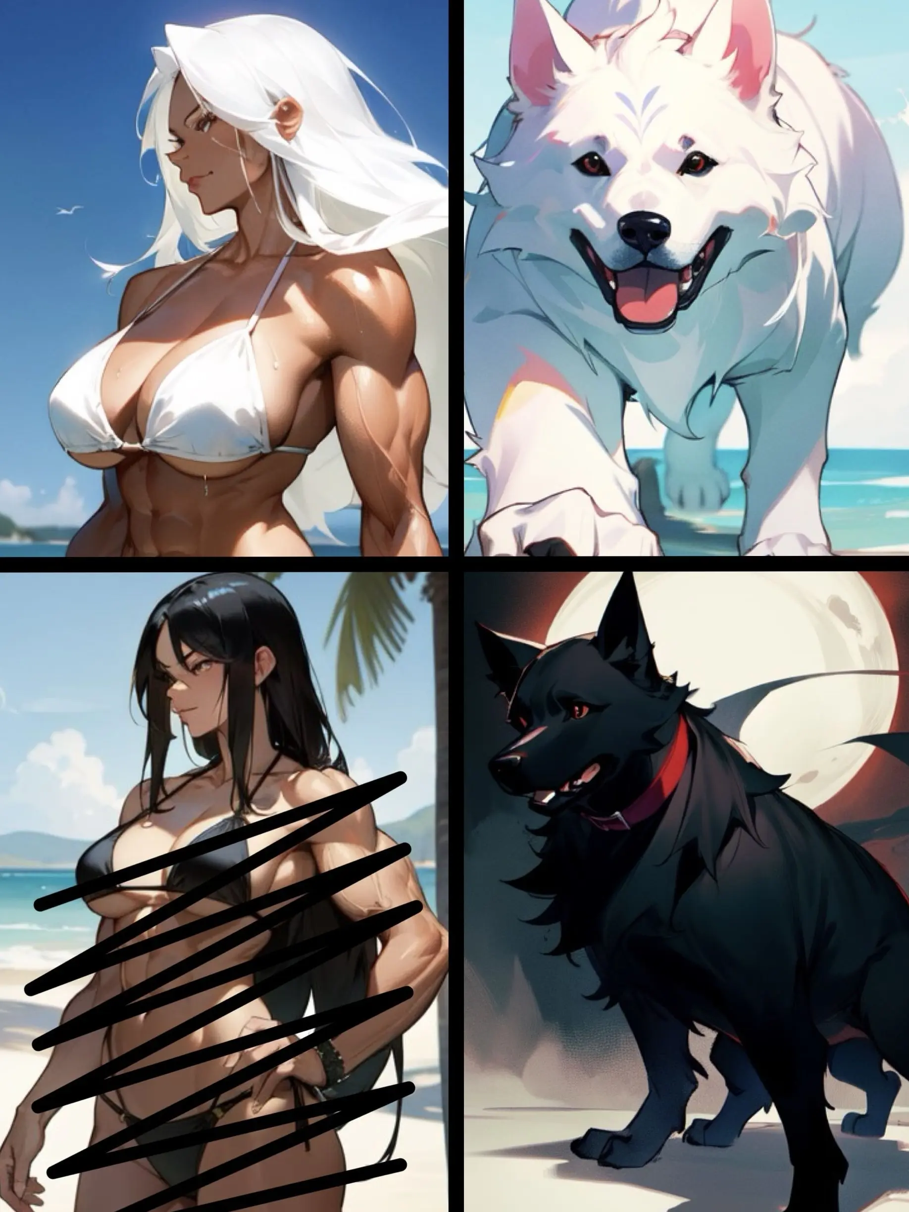 NewLily2782의 愛犬達がお姉さんに変身！？