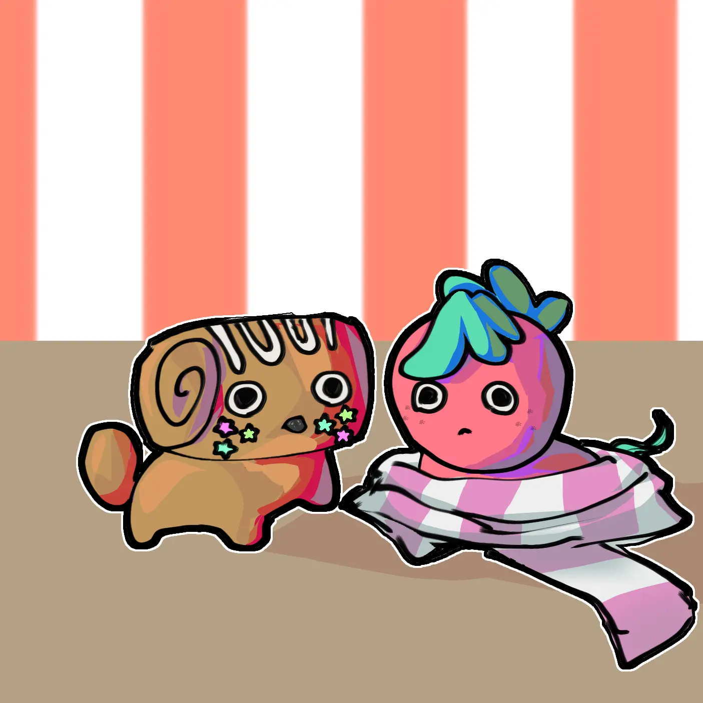 Mayonnaise_Salad의 "이 딸기모찌와 초코모찌는 뭐지?"