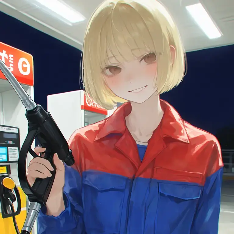 RainyShark2146의 真夜中のガソリンスタンド