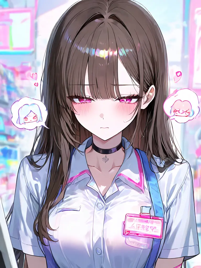 ri19의 バイト先で無口で美人な子と働く事になった