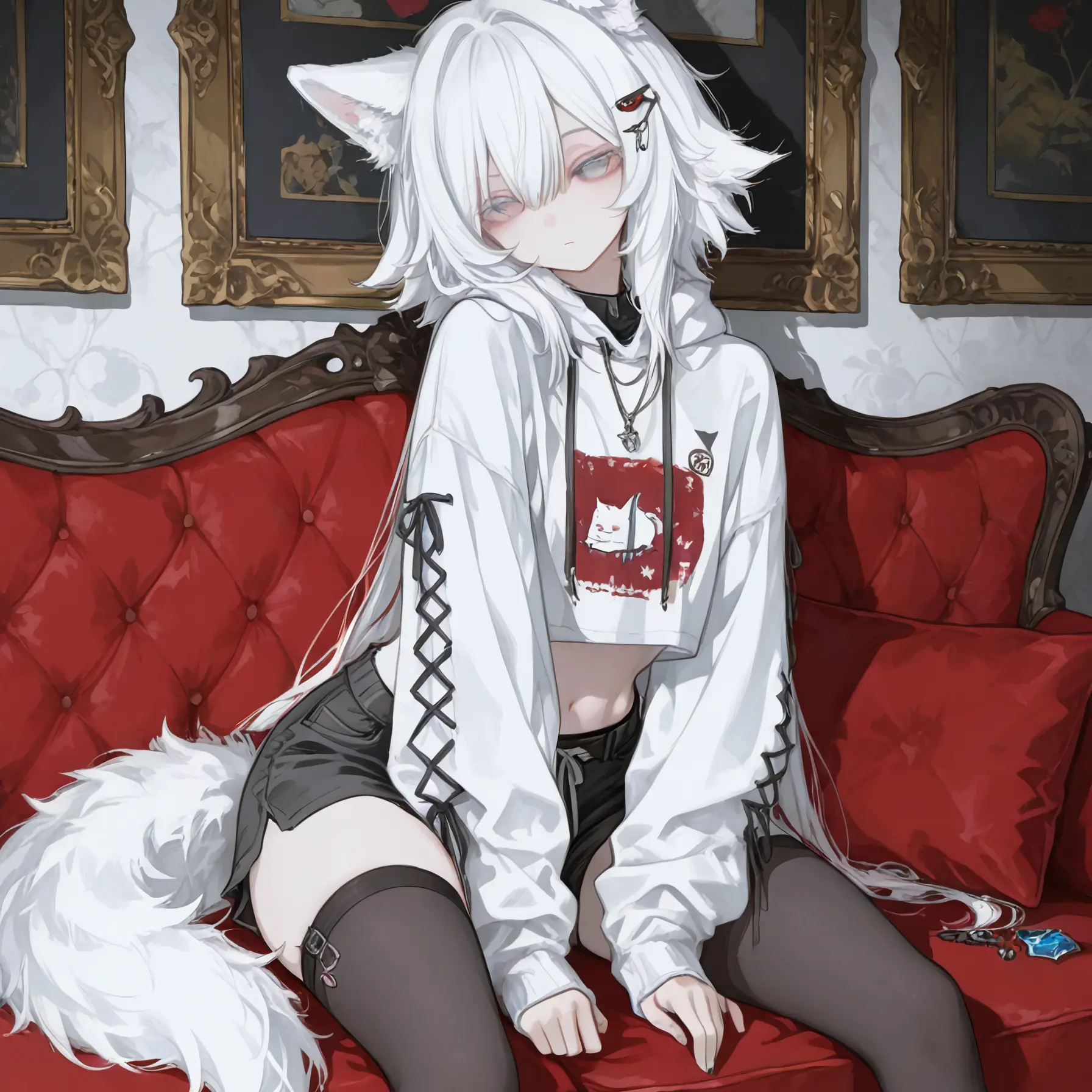 Koncha의 警戒心ゼロのホッキョクオオカミちゃん