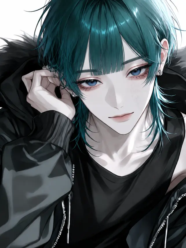 kurukuru__의 Blunt Tongue & Straight Bangs