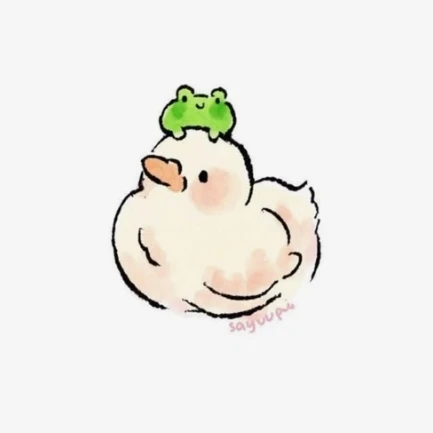 오리와 개구리