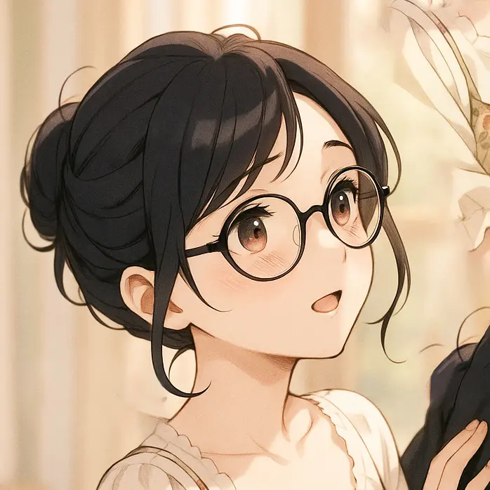 LargeOre8585의 丸眼鏡の色白少女