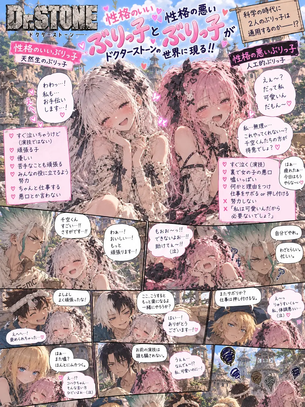 Suzu20110의 ドクターストーンの世界にぶりっ子2人？！