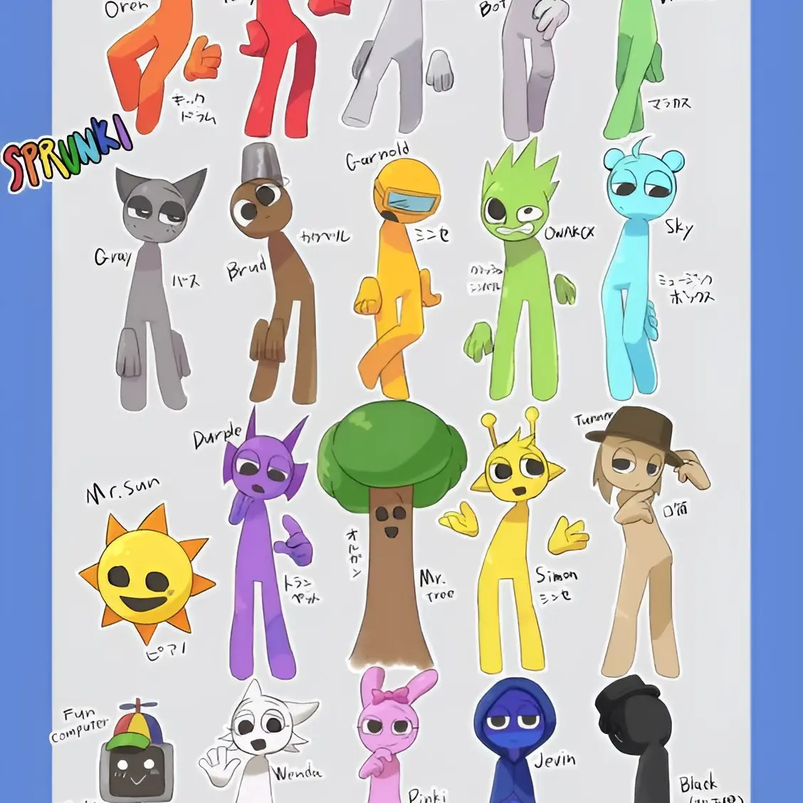 PlaidDorgi7518의 스프런키 친구들