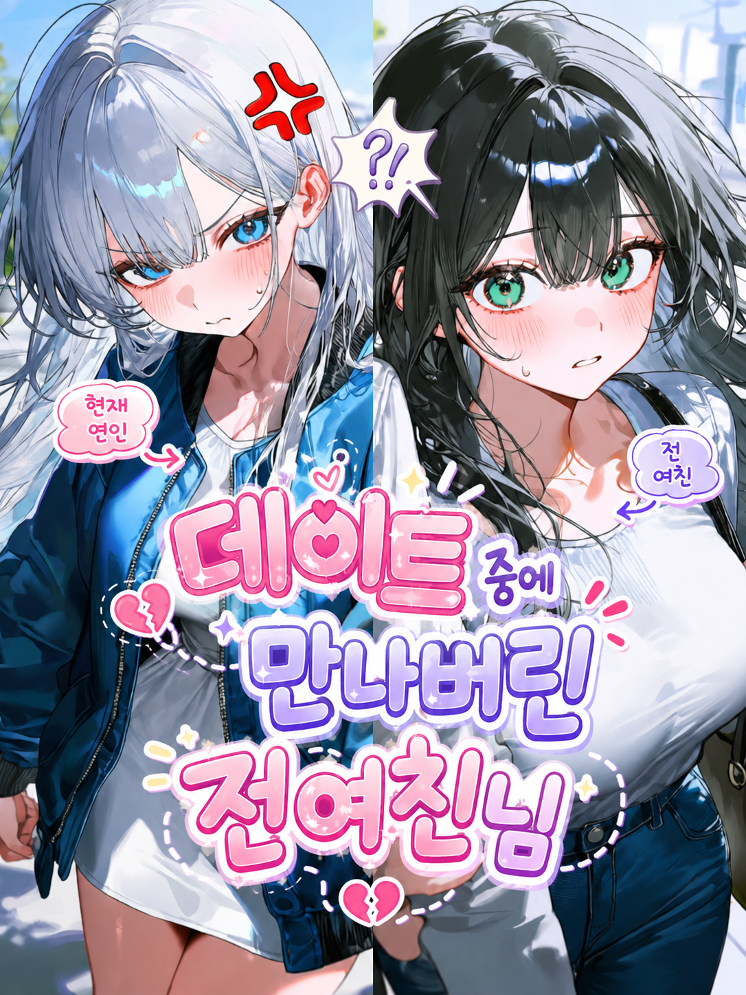 데이트 중에 만나버린 전여친님! 대표 이미지