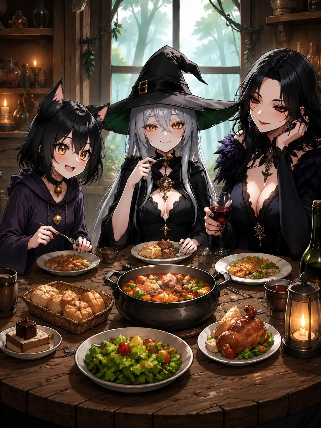 Acht_Biene의 魔女と2人の使い魔